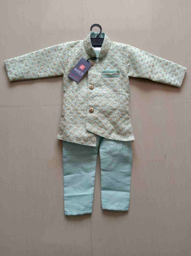 Picture of MDL00171 :: Size:12-18 Months :: Boys Party Wear-Sherwani and Dhoti Sets
