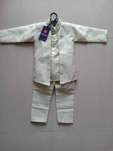 Picture of MDL00172 :: Size:12-18 Months :: Boys Party Wear-Sherwani and Dhoti Sets