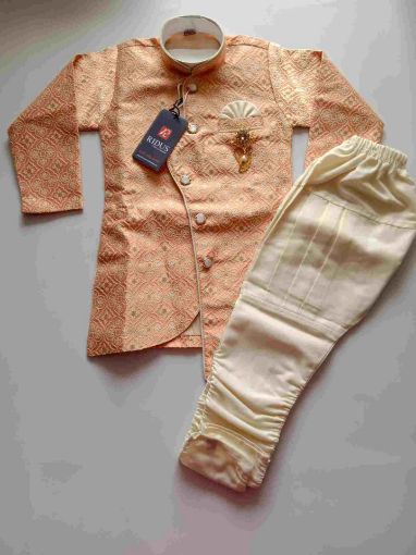 Picture of MDL00156 :: Size:4-5 Years :: Boys Party Wear-Sherwani and Dhoti Sets