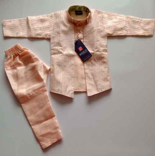 Picture of MDL00172 :: Size:12-18 Months :: Boys Party Wear-Sherwani and Dhoti Sets