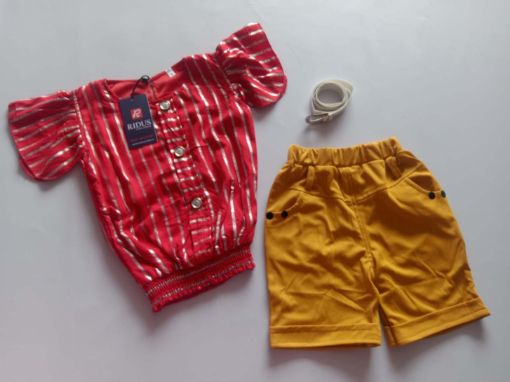 Picture of MDL00020 :: Size:4-5 Years :: Girls Top and Shorts Set