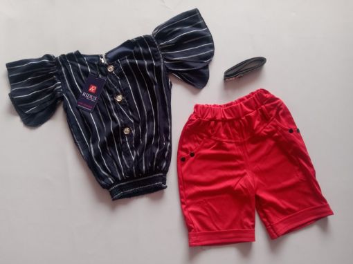 Picture of MDL00020 :: Size:6-7 Years :: Girls Top and Shorts Set
