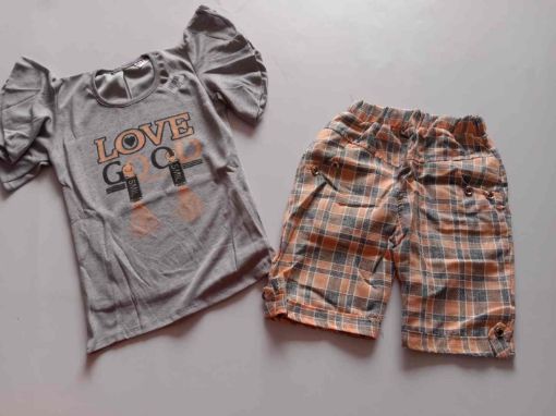 Picture of MDL00420  :: Size:8-9 Years  :: Girls Top And Shorts Set