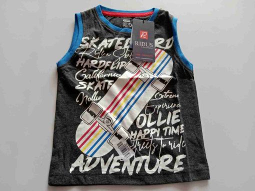 Picture of MDL00240 :: Size:2-3 Years :: Boys Sleaveless T Shirt