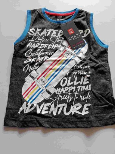 Picture of MDL00240 :: Size:3-4 Years :: Boys Sleaveless T Shirt