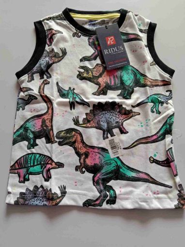 Picture of MDL00240 :: Size:3-4 Years :: Boys Sleaveless T Shirt