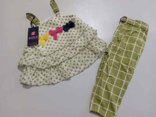 Picture of MDL00968 :: Size:3-4 Years :: Girls Top And 3/4th Set