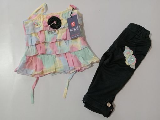 Picture of MDL00972 :: Size:2-3 Years :: Girls Top And 3/4th Set