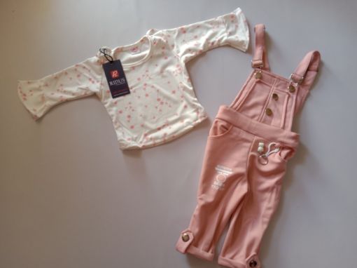 Picture of MDL00973 :: Size:18-24 Months :: Girls Dungarees