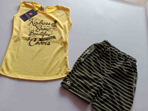 Picture of MDL00031 :: Size:9-10 Years :: Girls Top And Shorts Set