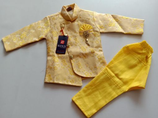 Picture of MDL00499 :: Size:9-12 Months :: Boys Party Wear-Sherwani and Dhoti Sets