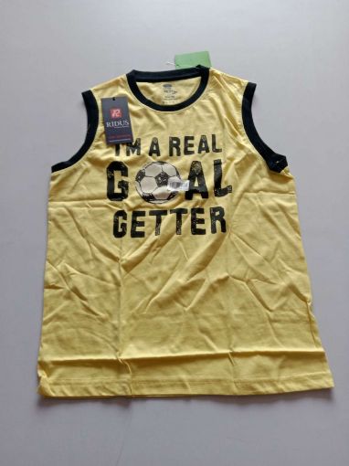 Picture of MDL00240 :: Size:13-14 Years :: Boys Sleaveless T Shirt