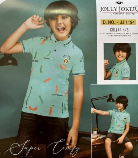 Picture of MDL00906 :: Size:6-7 Years :: Boys T-Shirt (With Collar)