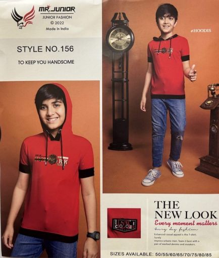 Picture of MDL00908 :: Size:4-5 Years :: Boys Hoodies (Half Cut)