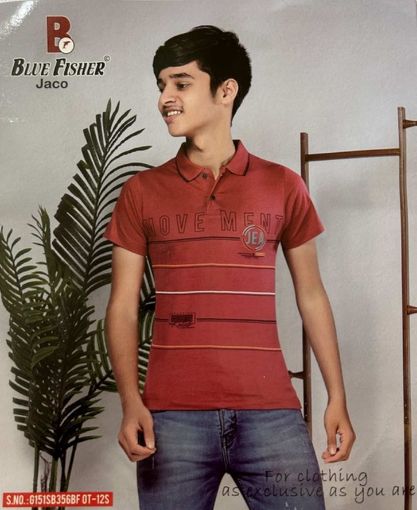 Picture of MDL00911 :: Size:7-8 Years :: Boys T-Shirt (With Collar)