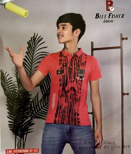 Picture of MDL00911 :: Size:7-8 Years :: Boys T-Shirt (With Collar)