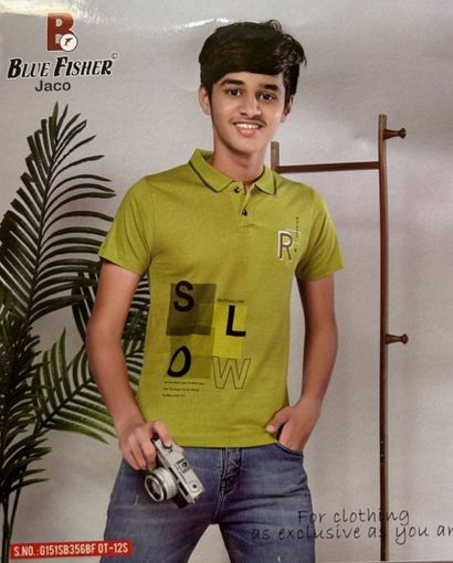 Picture of MDL00911 :: Size:6-7 Years :: Boys T-Shirt (With Collar)