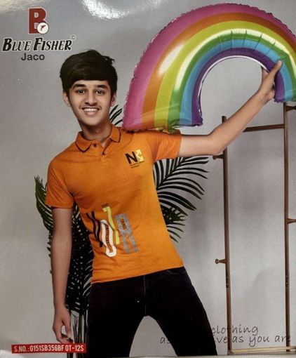 Picture of MDL00911 :: Size:6-7 Years :: Boys T-Shirt (With Collar)