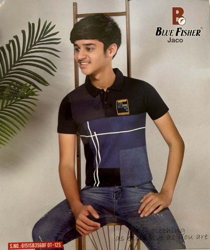 Picture of MDL00911 :: Size:4-5 Years :: Boys T-Shirt (With Collar)