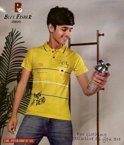 Picture of MDL00911 :: Size:4-5 Years :: Boys T-Shirt (With Collar)