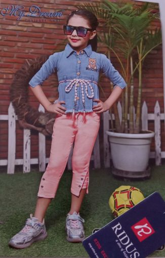 Picture of MDL01200 :: Size:4-5 Years :: Girls Top And 3/4th Set