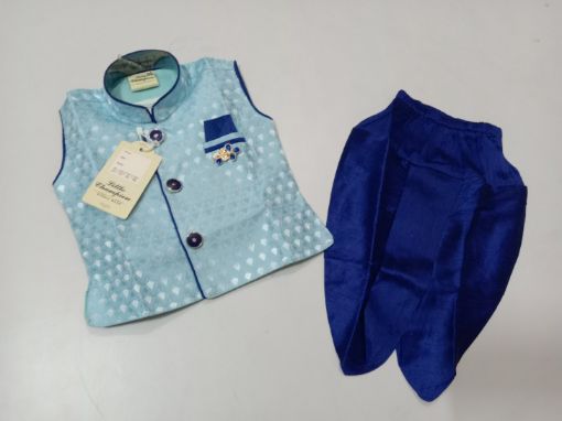 Picture of MDL01219 :: Size:6-9 Months :: Boys Party Wear-Sherwani and Dhoti Sets