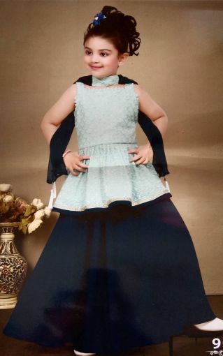 Picture of MDL01175 :: Size:3-4 Years :: Girls Top And Palazo Set