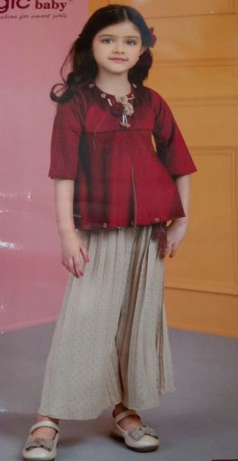 Picture of MDL01206 :: Size:4-5 Years :: Girls Top And Palazo Set