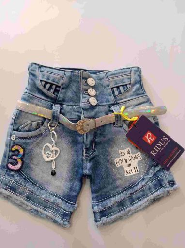 Picture of MDL01210 :: Size:3-4 Years :: Girls Casual Shorts and 3/4th
