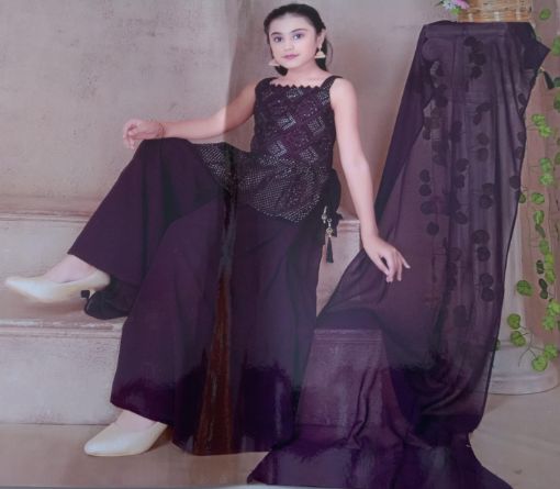 Picture of MDL01211 :: Size:3-4 Years :: Girls Top And Palazo Set