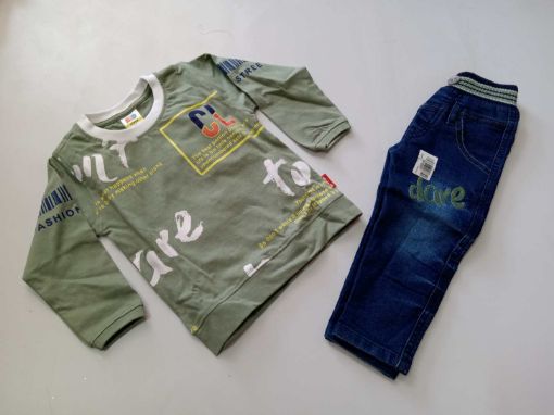 Picture of MDL01247 :: Size:9-12 Months :: Baby Boy T Shirt and Pant Set