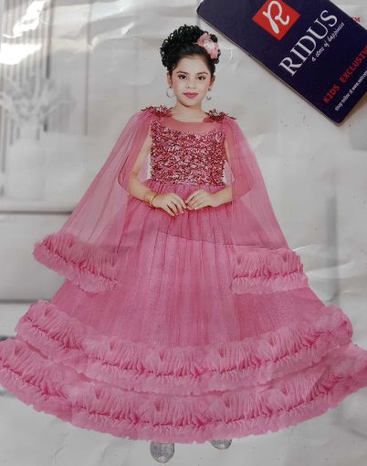 Picture of MDL01369 :: Size:5-6 Years :: Designer Frocks